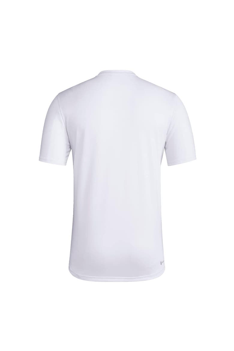 Men's adidas White Indiana Hoosiers Primary Locker Logo Pre-Game AEROREADY T-Shirt, Alternate, color, White