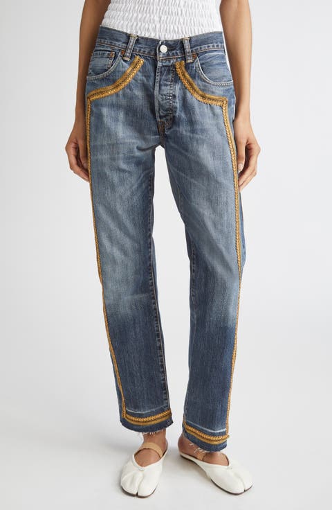 The Reconstitituted Denim Bullion Jeans