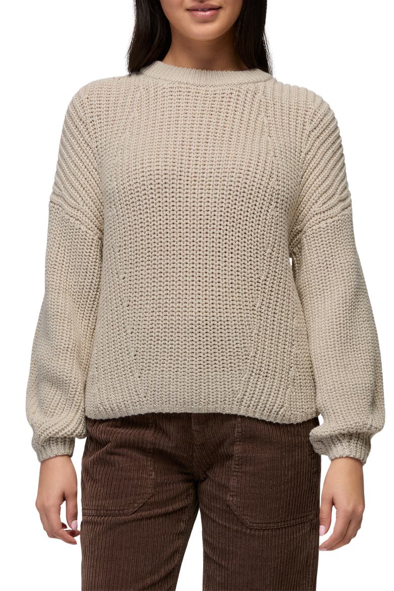 Sunday River Crewneck Sweater, Main, color, BEACH PEBBLE