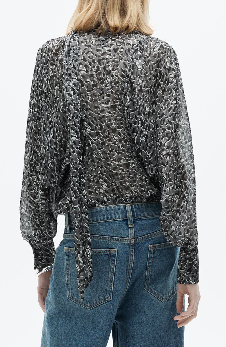 MANGO Leopard Top, Alternate, color, 
