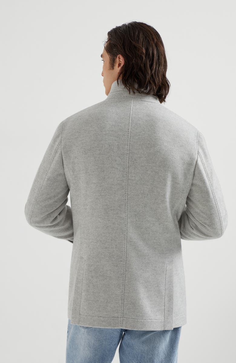 Brunello Cucinelli Blazer-style outerwear, Alternate, color, Light Grey