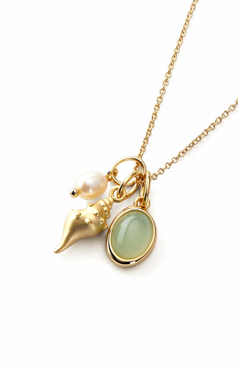 Ana Luisa Gold Charm Necklace - Ocean, Alternate, color, Gold