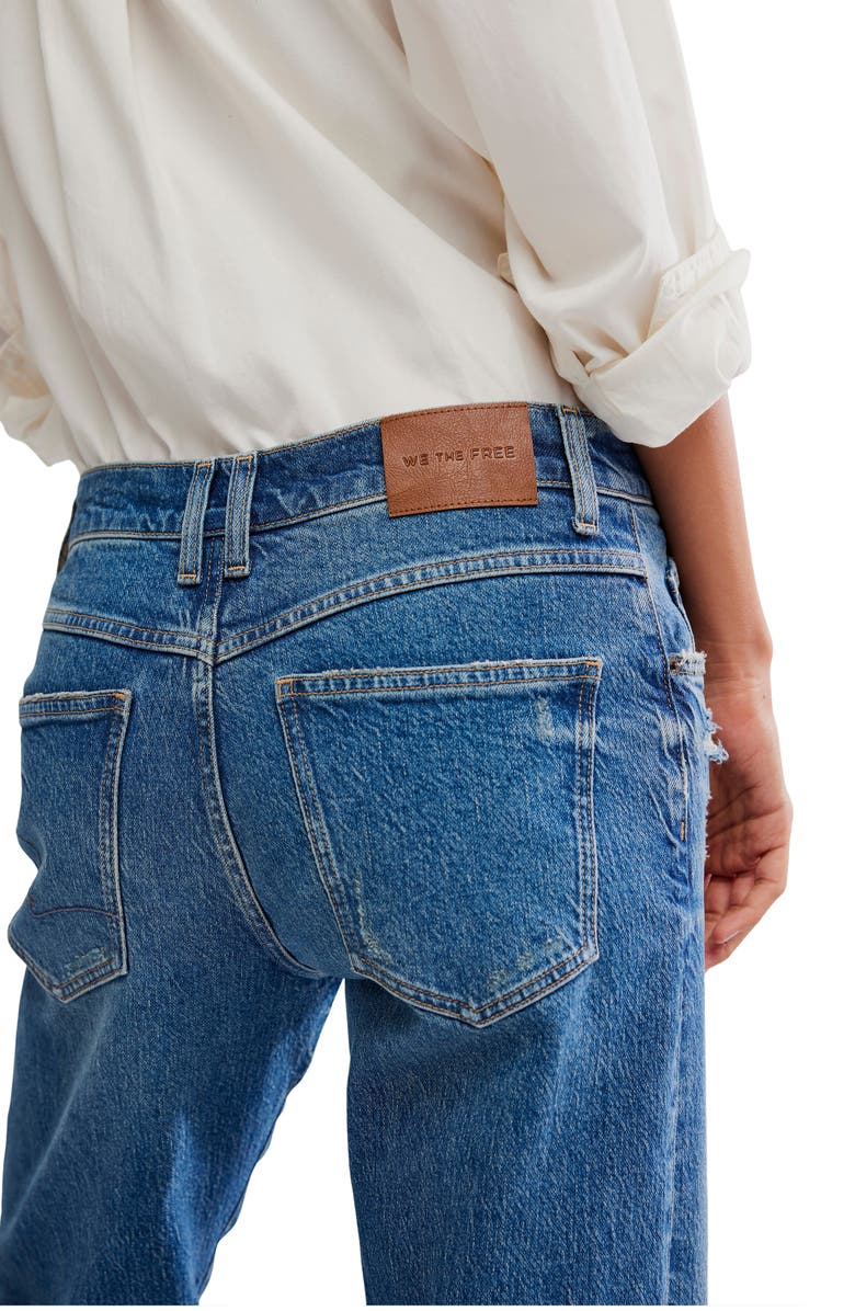 Free People We the Free Risk Taker Raw Hem Straight Leg Jeans, Alternate, color, Chance
