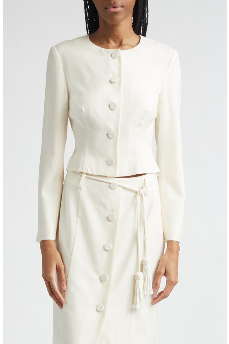 Elspeth Wool Jacket, Main, color, CREAM