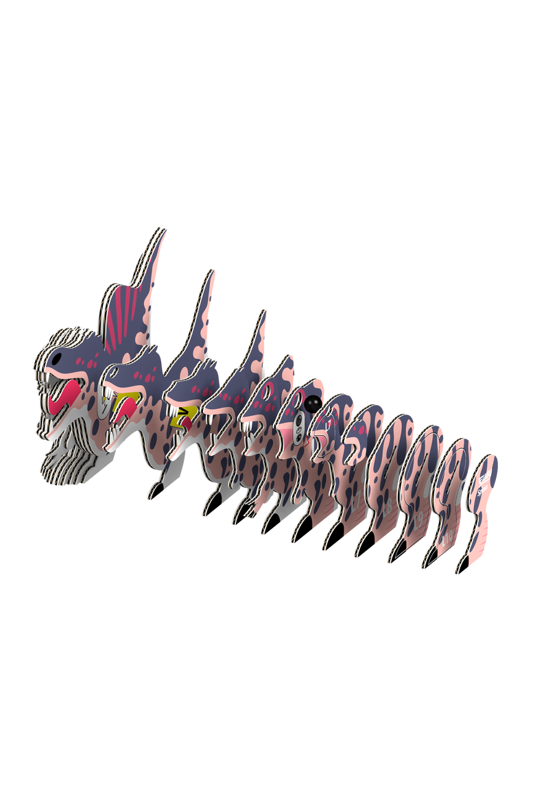 Spino 3D Puzzle, Alternate, color, No Color