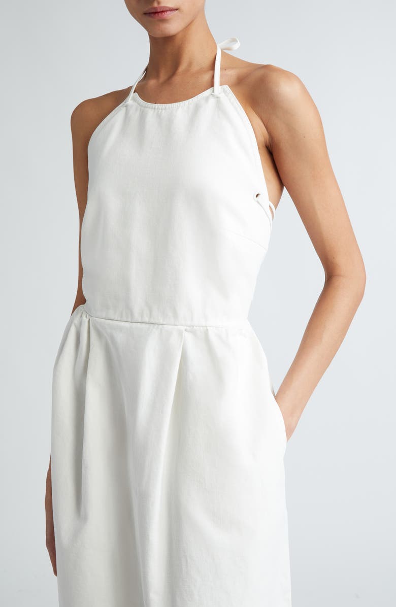 Max Mara Europa Cotton Halter Gown, Alternate, color,