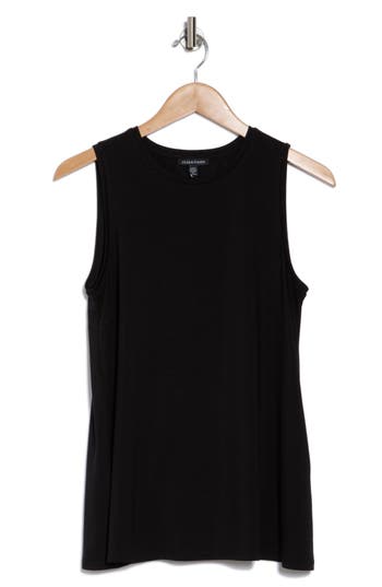 Eileen Fisher Tencel® Lyocell Tank Top In Black