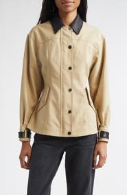 Veronica Beard Talla Water Repellent Cotton Jacket