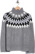 Sanctuary Fair Isle Mock Neck Sweater