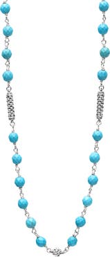 LAGOS Caviar Icon Turquoise Bead Necklace
