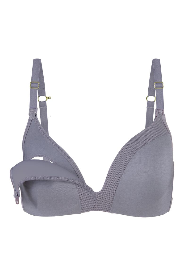 The No-Wire Nursing Bra, Alternate, color, SMOKE