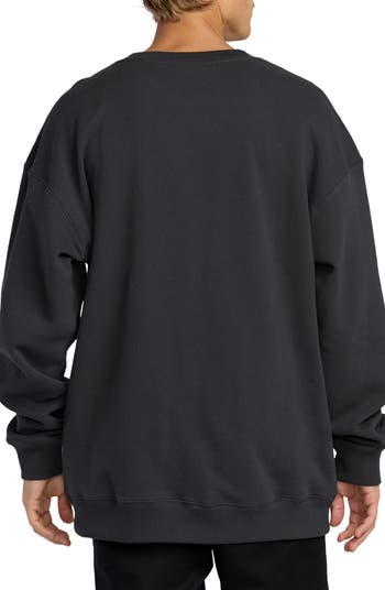Billabong Iconic Embossed Oversize Cotton Blend Sweatshirt