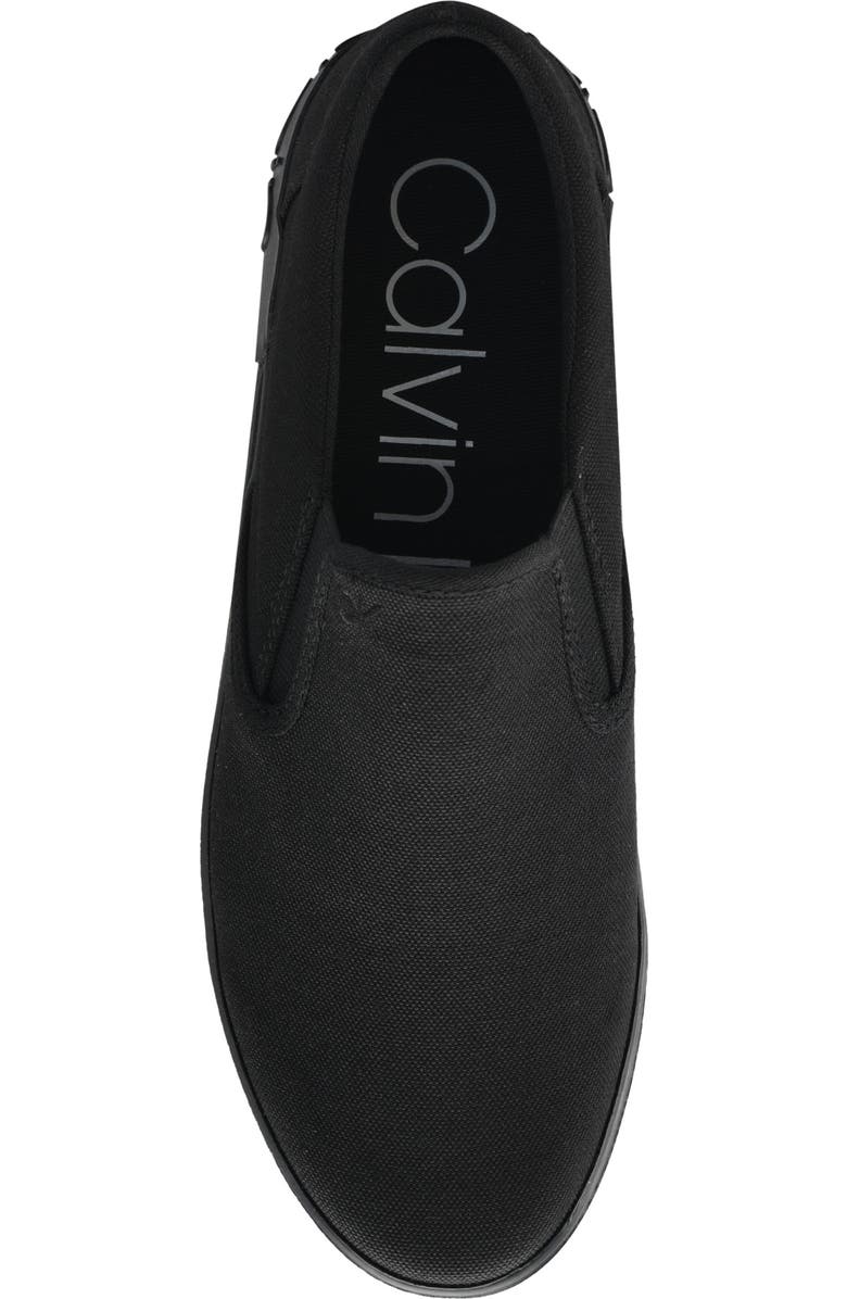Calvin Klein Ryor Slip-On Sneaker, Alternate, color, Black/ Black/ Black Canvas