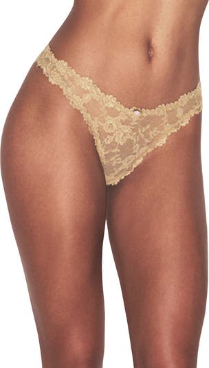 Stretch Lace Dipped Thong