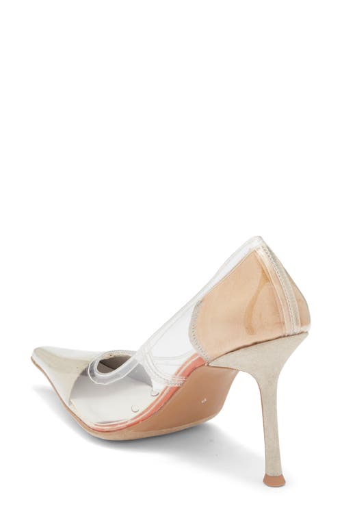Jeffrey Campbell Behold Clear Pointed Toe Pump In Transparent
