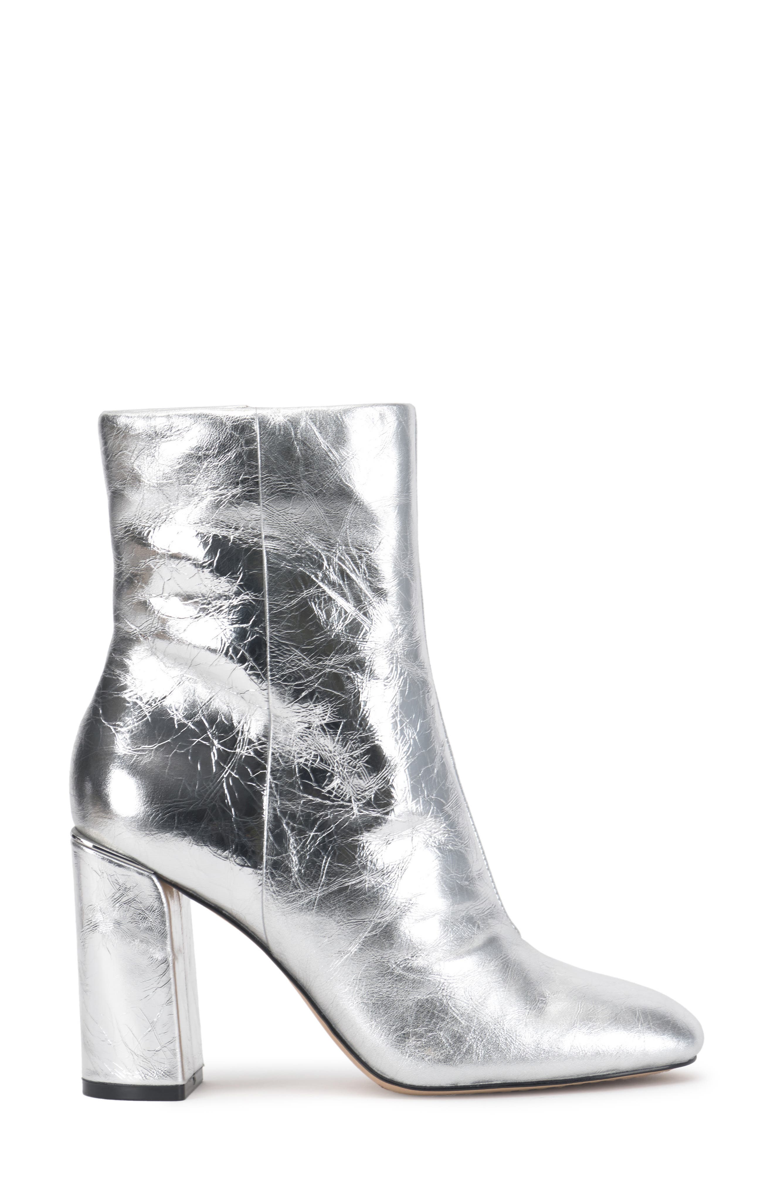 Jordyn Bootie, Alternate, color, SILVER CRACKLE