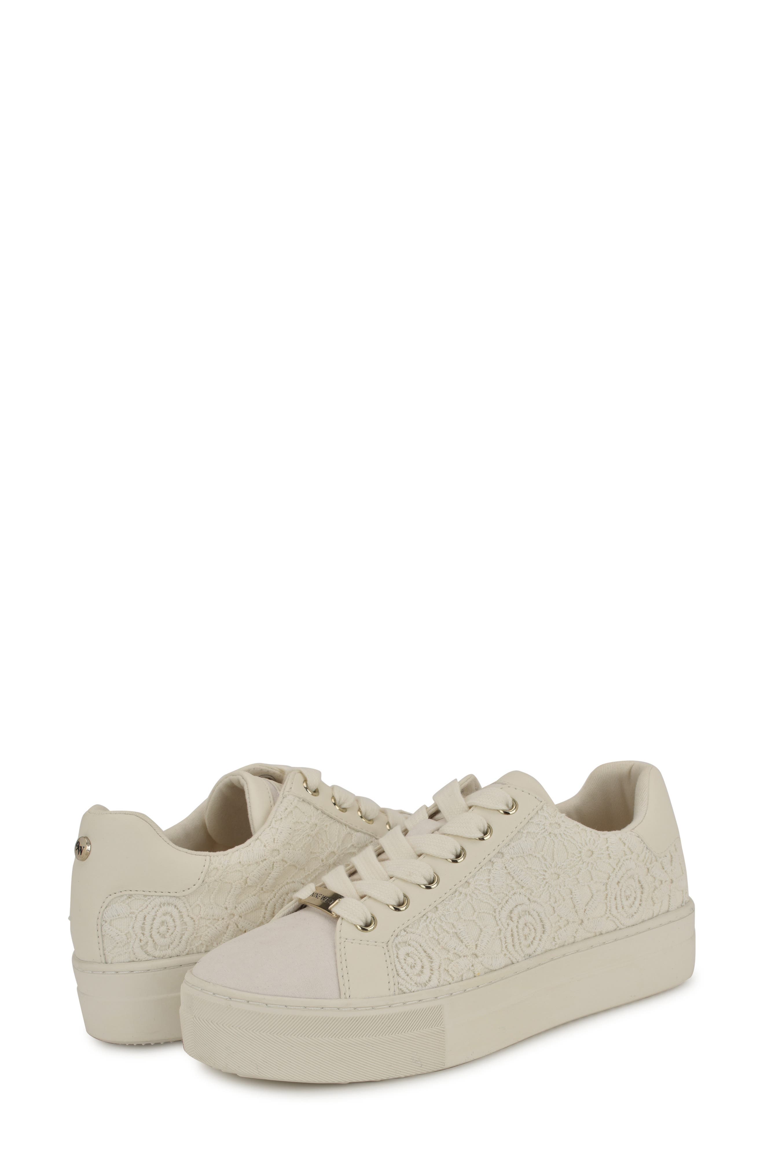 Nine West Gatsby Platform Sneaker, Alternate, color, Chic Cream