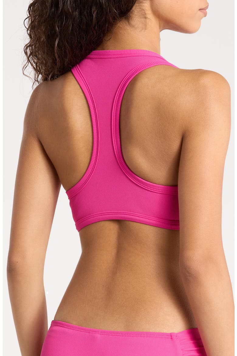 Amy Racerback Bikini Top, Alternate, color, DRAGON FRUIT