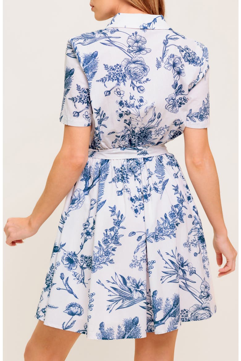 Mini Shirtdress, Alternate, color, IVORY BLUE