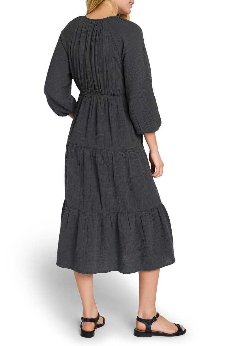 Faherty Dream Organic Cotton Gauze Midi Dress, Alternate, color, 