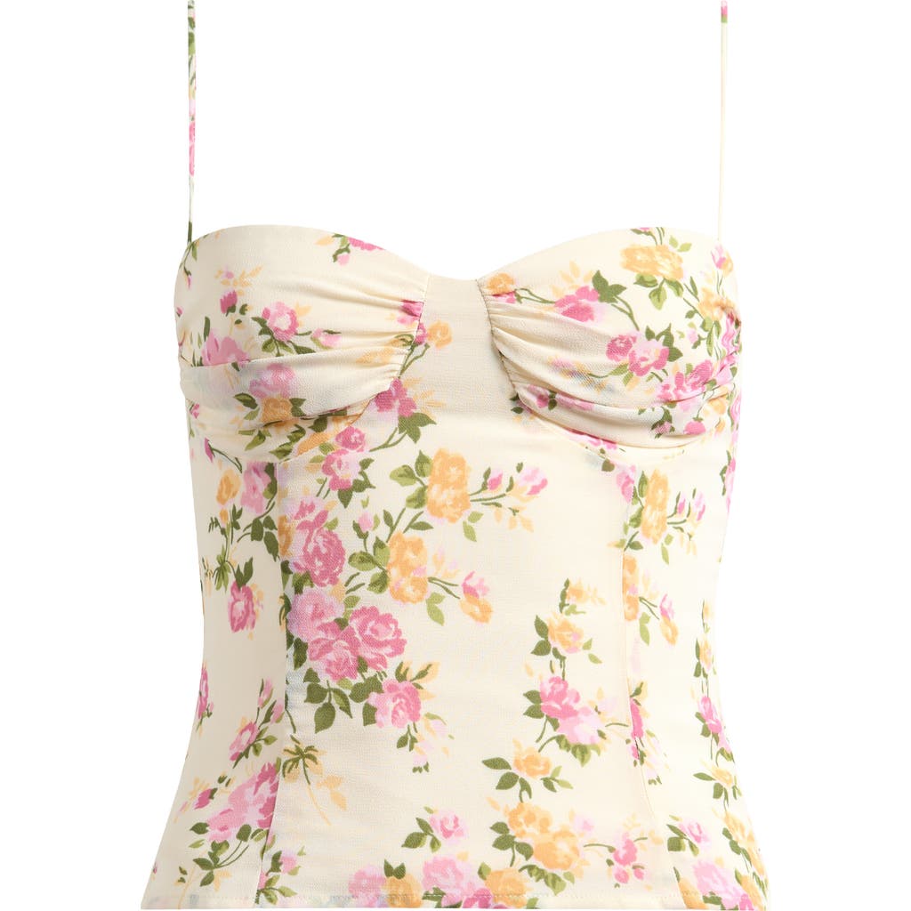 Reformation Pixie Georgette Camisole In Neutral