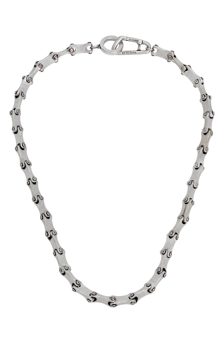 AllSaints Men's Chain Link Collar Necklace, Main, color, 