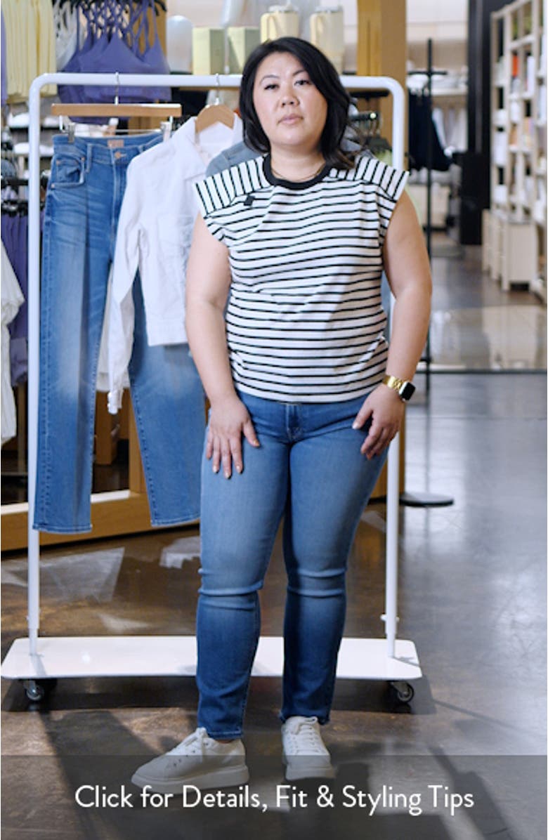 Perry Stripe Organic Cotton Muscle Tank, sales video thumbnail