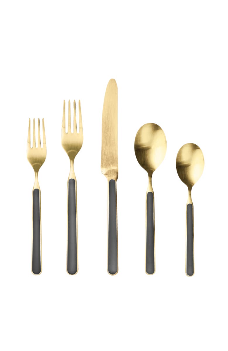 Mepra Fantasia Flatware Set - 5 Pieces, Main, color, Vicuna