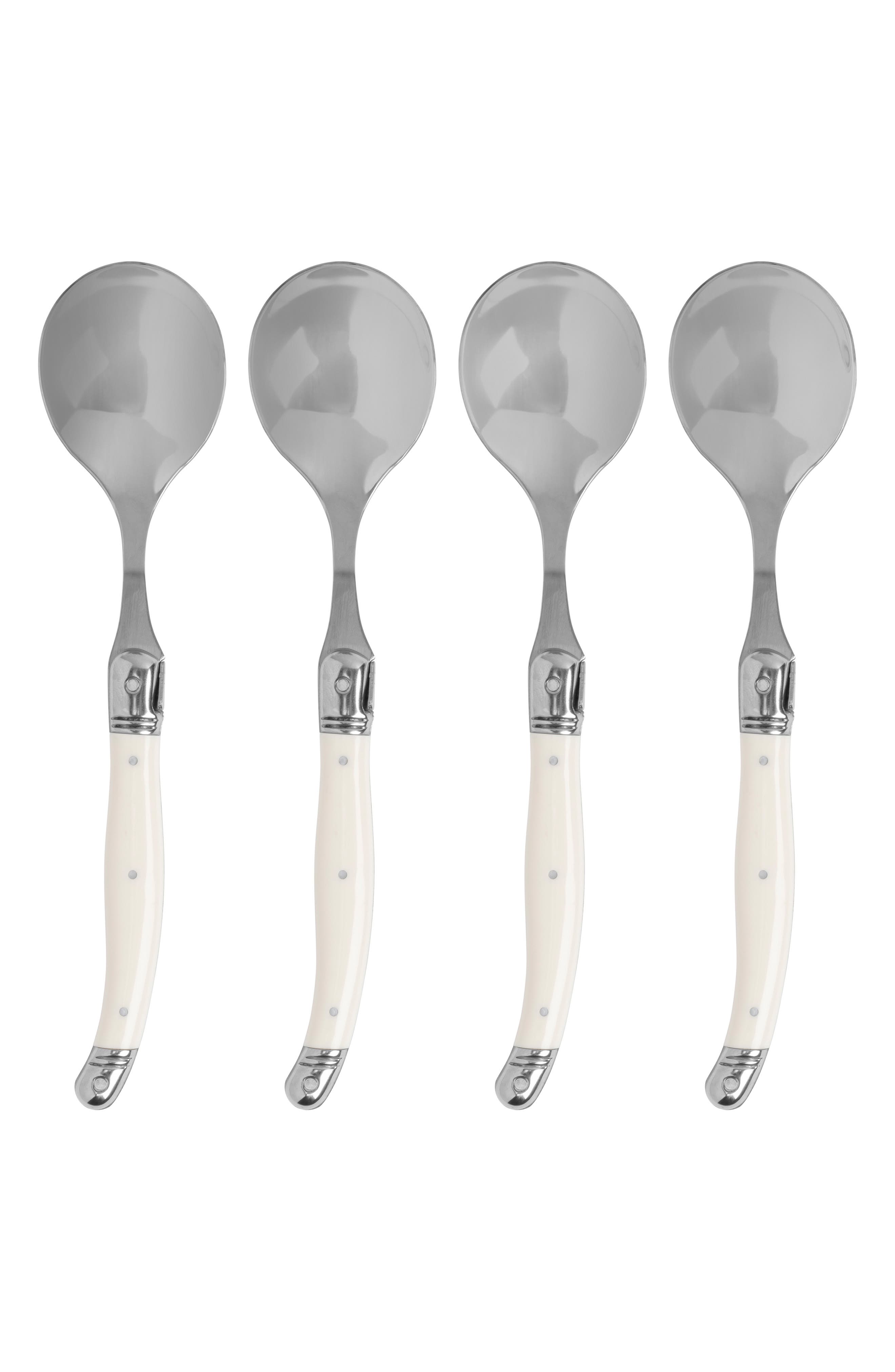 FRENCH HOME Set of 4 Soup Spoons