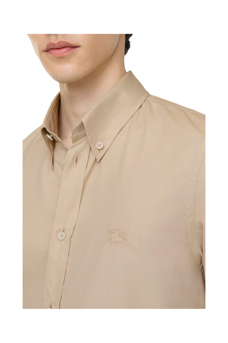 Slim Fit Cotton Shirt, Alternate, color, Oatmeal beige