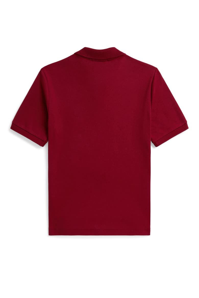 Kids' Cotton Interlock Polo, Alternate, color, EATON RED