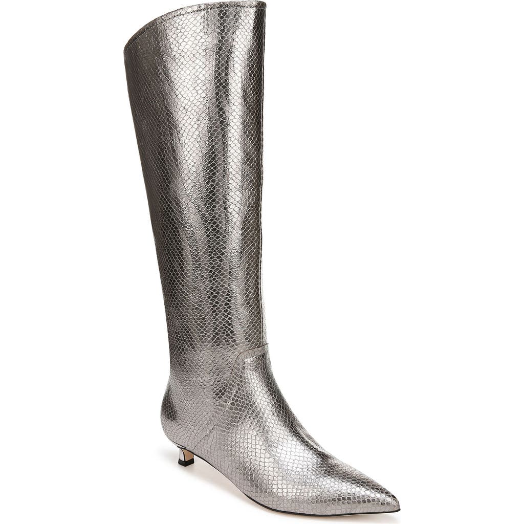27 Edit Naturalizer Nikita Kitten Heel Tall Boot In Silver