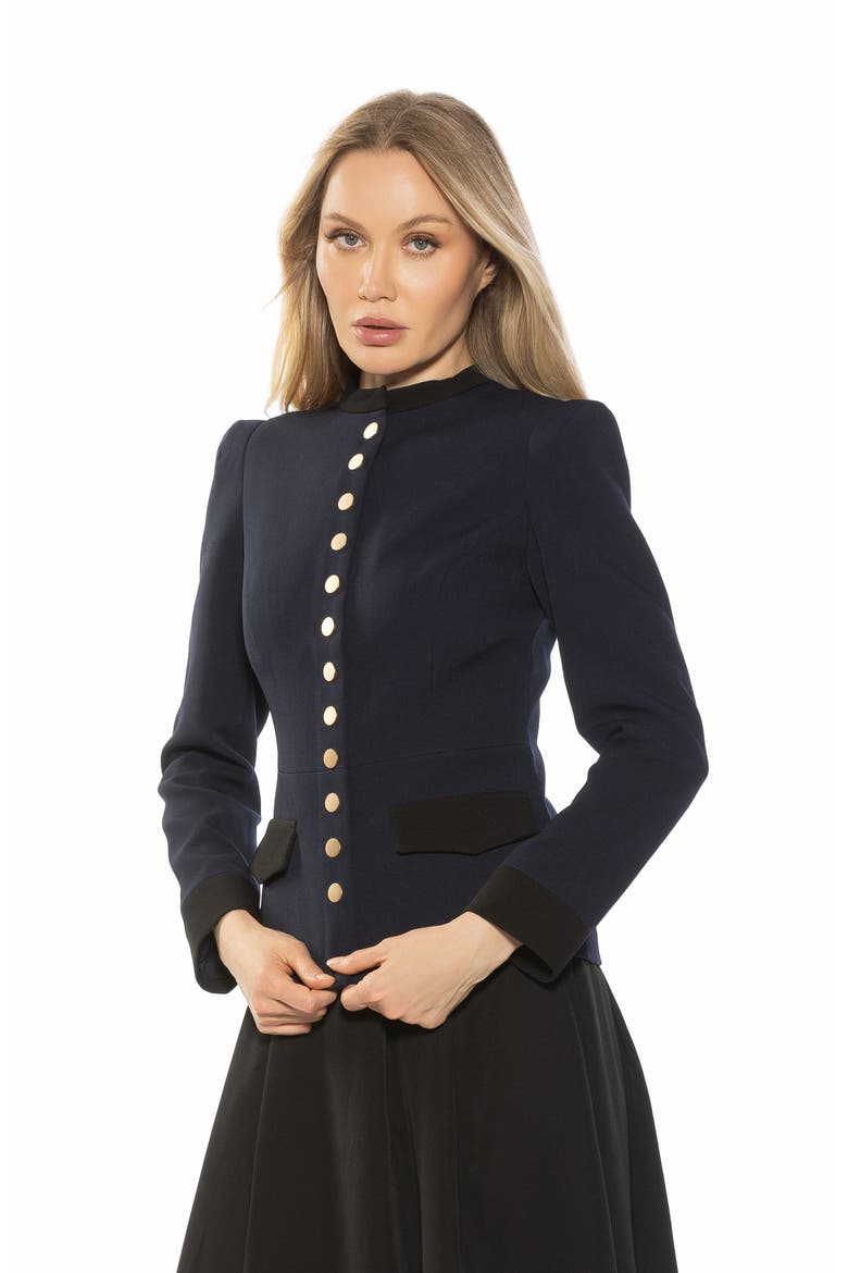 Nox Button-Up Blazer, Alternate, color, NAVY