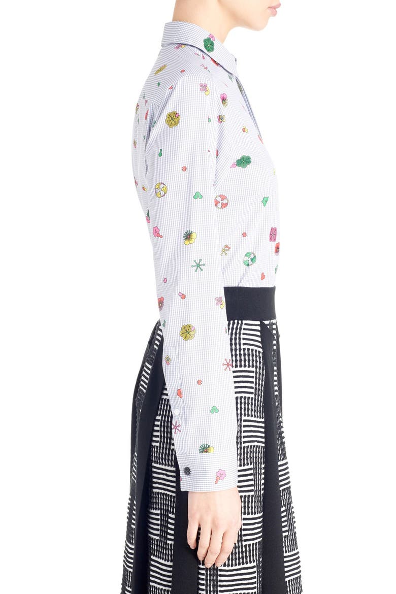 'Tanami Flower' Cotton Poplin Shirt, Alternate, color, MULTICOLORE
