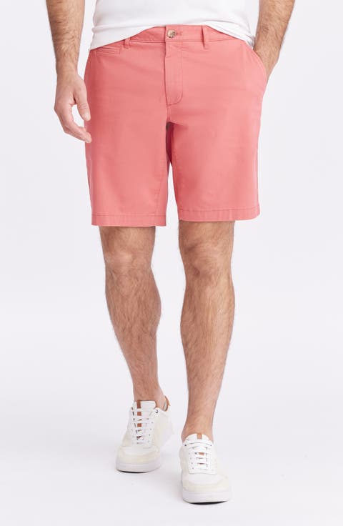 Brightside Flat Front Stretch Cotton Chino Shorts (Regular & Big)
