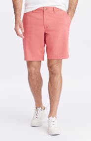 Robert Graham Brightside Flat Front Stretch Cotton Chino Shorts