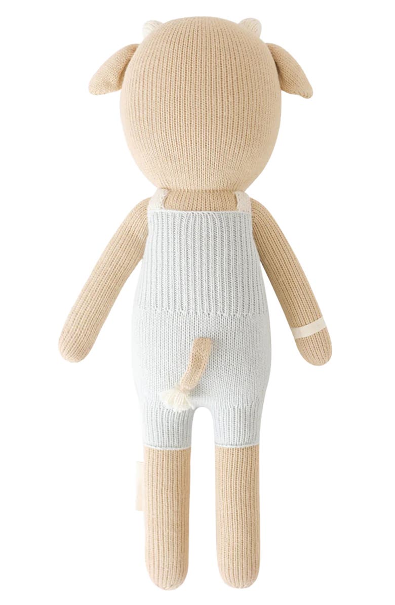 cuddle+kind Little Asher the Cow Stuffed Animal, Alternate, color, Blue