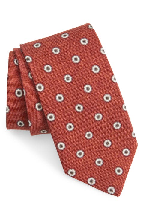 Medallion Cotton & Wool Tie