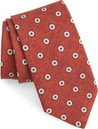 BOSS Medallion Cotton & Wool Tie