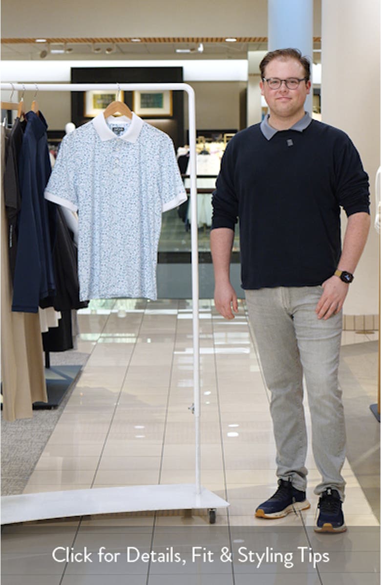 Evolution Ridge Floral Performance Golf Polo, sales video thumbnail