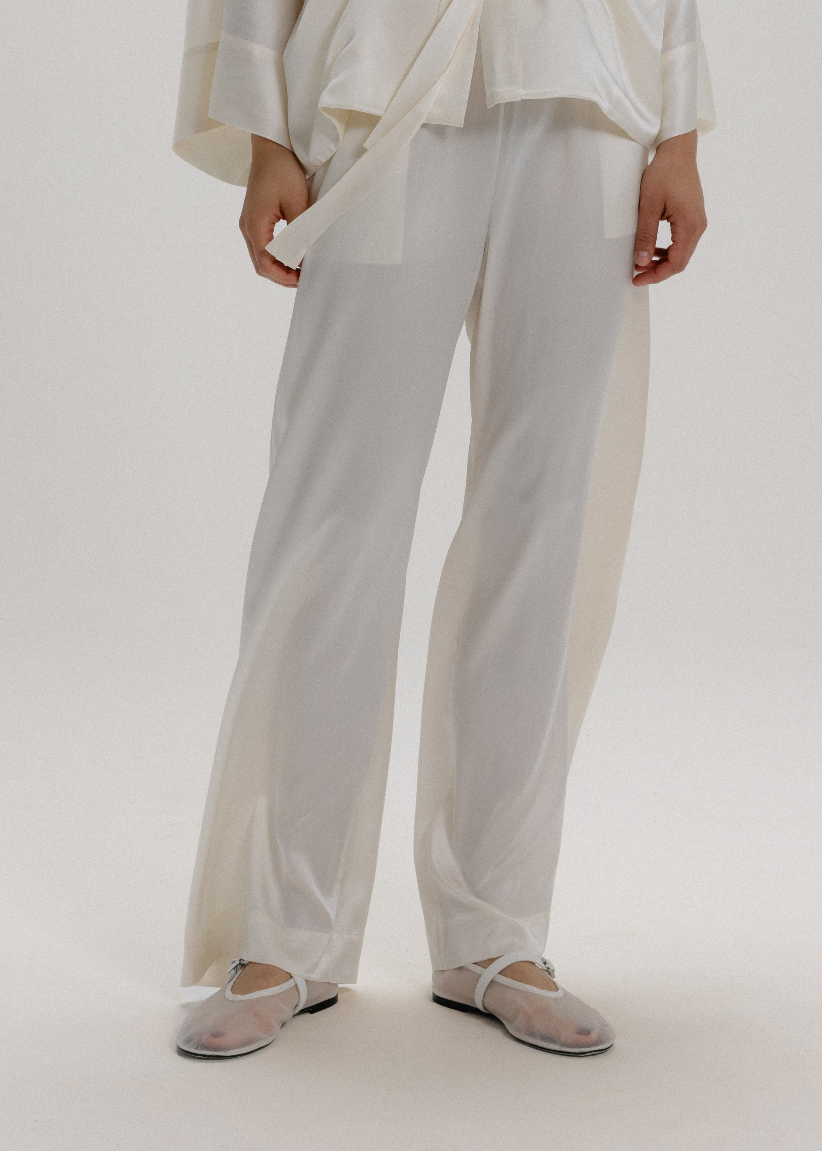 Silk Wide Leg Pants - image 5