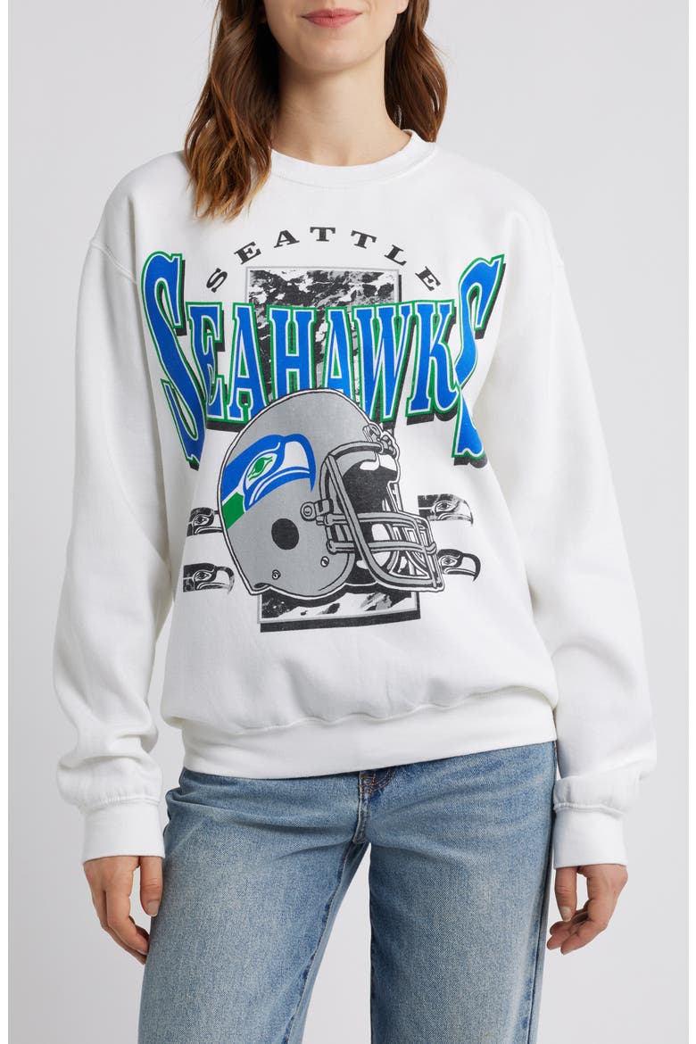 NFL Seahawks Conversion Graphic Sweatshirt, Main, color, WHITE