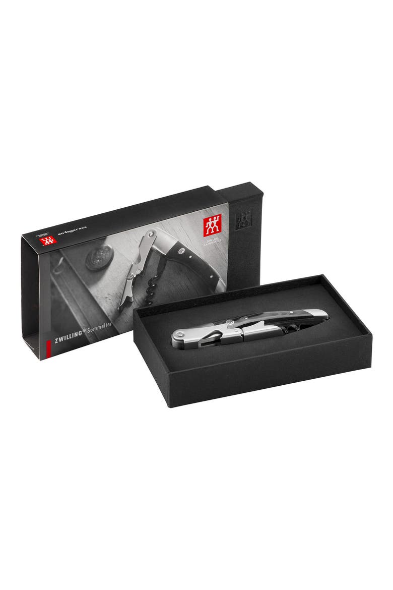 Sommelier Stainless Waiter's Knife Corkscrew, Alternate, color, STAINLESS STEEL