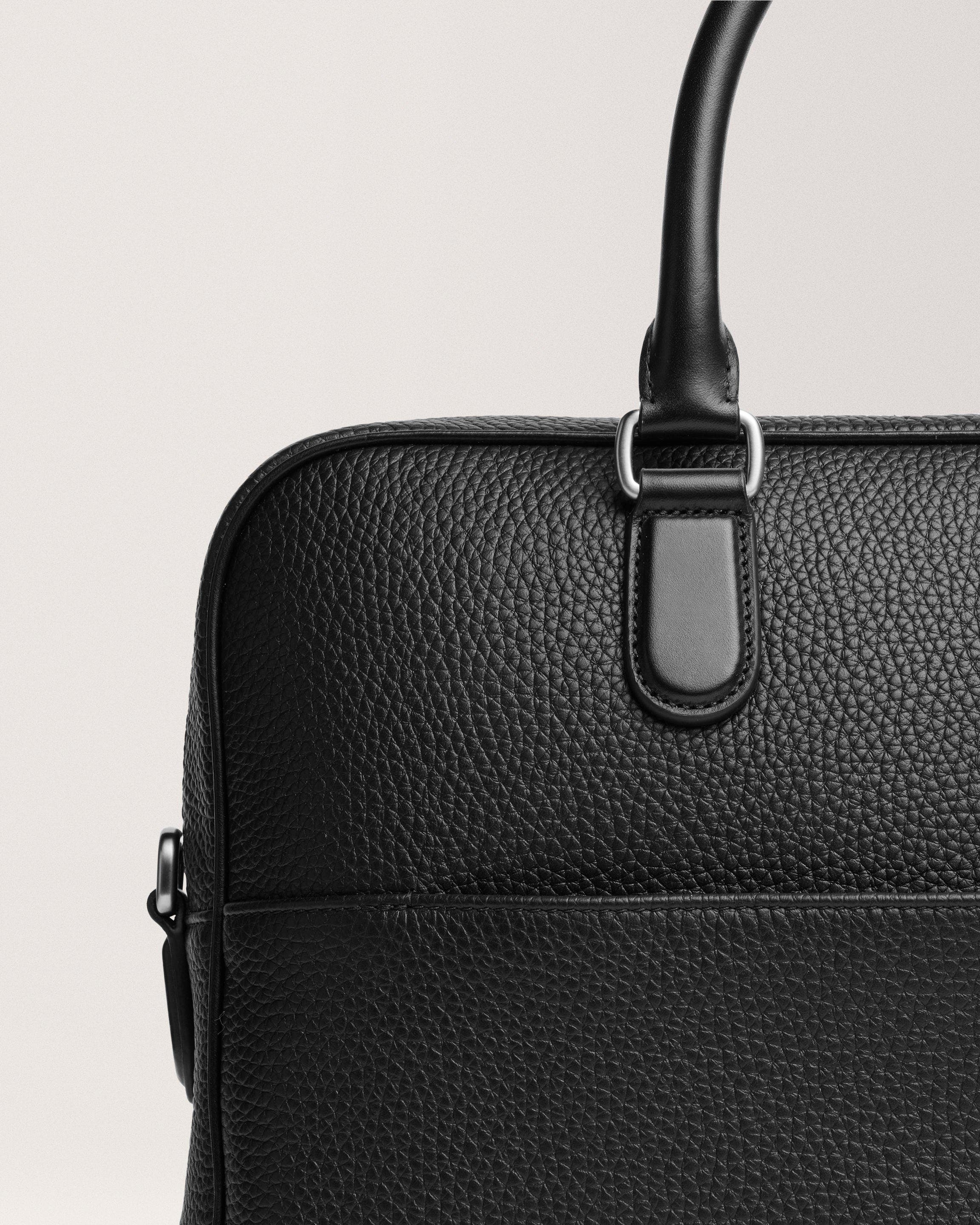 Carl Friedrik Dunloe Briefcase, Alternate, color, Black