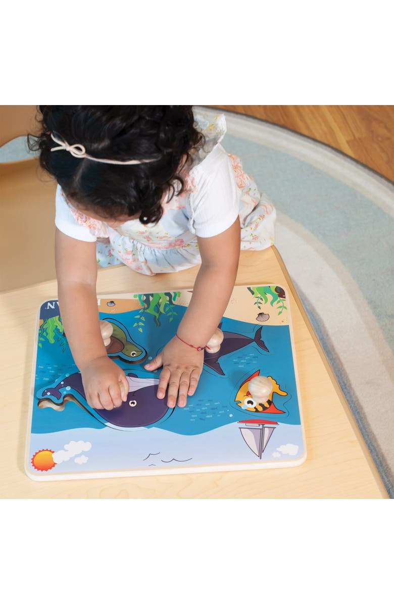 Kaplan Early Learning Company Kaplan Jumbo Knob Puzzles - Set of 7, Alternate, color, Multicolored