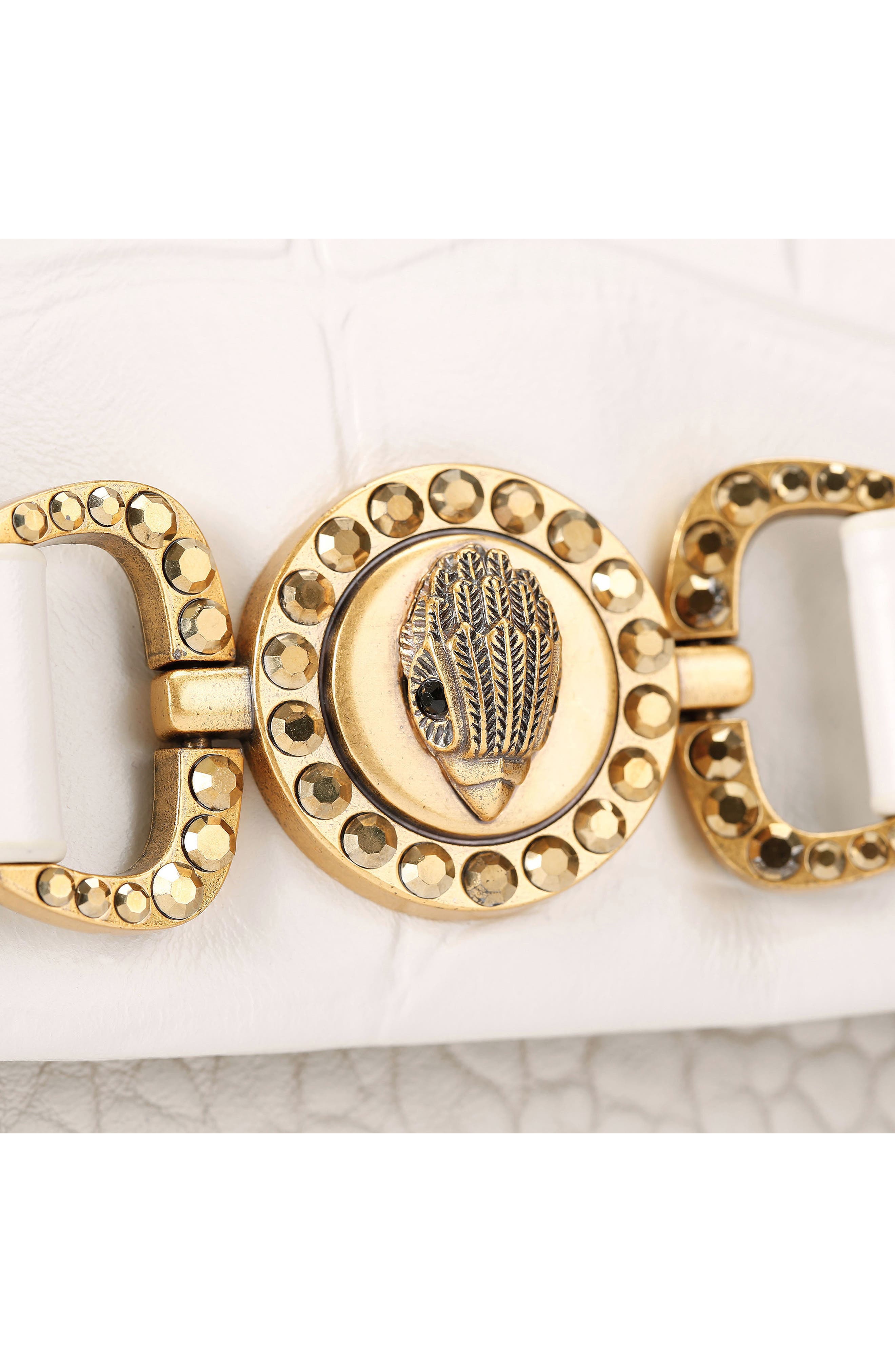 Kurt Geiger London Mini Mansion Convertible Crossbody Bag, Alternate, color, Bone