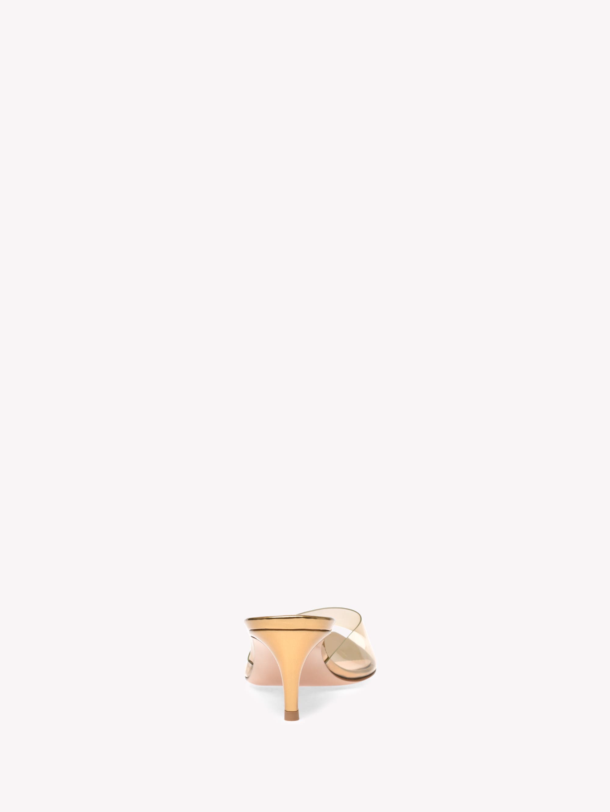 Gianvito Rossi Elle 55 Mules, Alternate, color, Metallic Gold Plastic