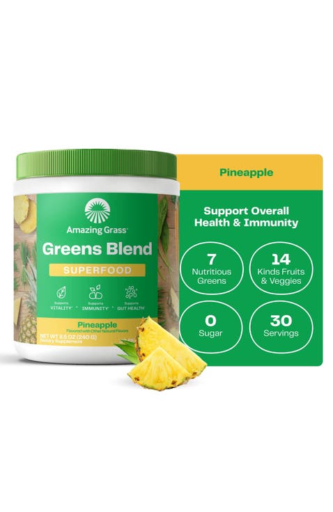 Greens Blend Superfood Pineapple Powder Mix