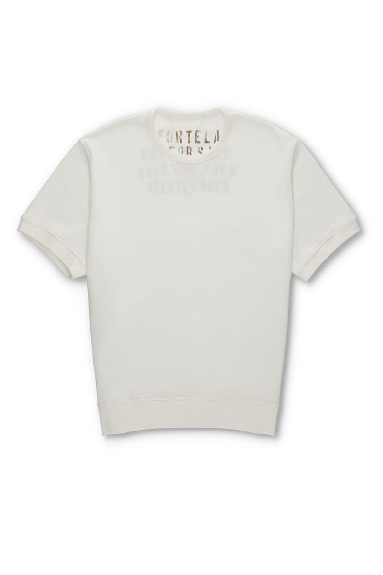 Ohio Brushed Jersey Short Sleeve Sweatshirt, Main, color, OFF WHITE