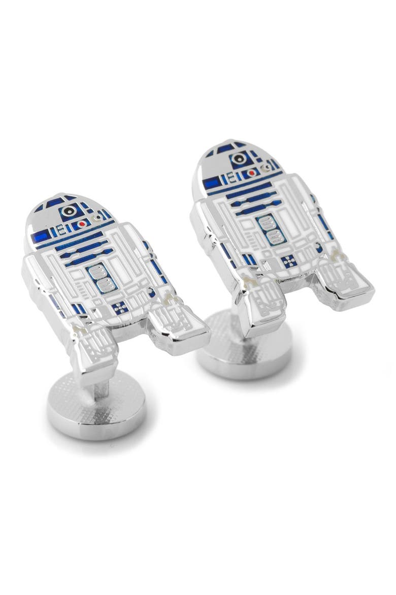 Star Wars R2D2 Cuff Links, Main, color, GREY MULTI